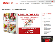 Tablet Screenshot of dieetpro.nl